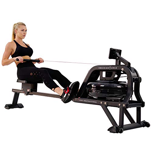 Sunny Health & Fitness Obsidian Surge 500 Water Rowing Machine