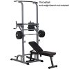 Wesfital Power Tower Dip Stands, Pull-Up Bars Bench Rack