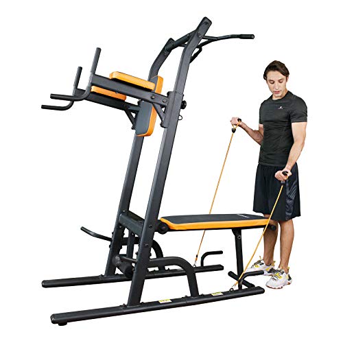 Power Tower Dip Station Multi-Function Pull Up Bar