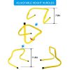 Begonia.K Sports Speed Agility Training Set, Includes 1 Running Parachute