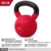 Kettlebell Weights Vinyl Coated Iron by Day 1 Fitness