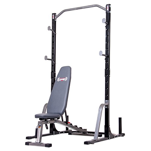 Body Champ Launch Bench Set with 2-Piece Power Rack