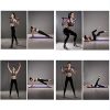 PLEASION Pilates Exercise Resistance Band, Yoga Pilates Bar Reformer Kit