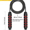 Jump Rope, Ball Bearings Tangle-Free Rapid Speed Cable Skipping Rope