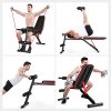 Adjustable Workout Bench With Pull Rope for Home Gym