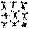 Weight Bar with Two Collars Solid Iron Weighted Workout Bar