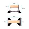 Wooden Push Up Bars with Ergonomical Handle and Heavy-Duty Steel