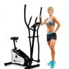 Fitness EU150 Hybrid Elliptical Upright Bike – Full Body Workout with 2-in-1 Design