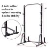 Adjustable Squat Rack Weight and Bar Holder for Home Fitness