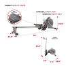 Sunny Health & Fitness Air Fan Rowing Machine Ergometer