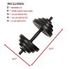 Sunny Health & Fitness 40 lb Dumbbell Set