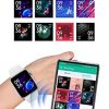 Fitness Tracker Smartwatch with Heart Rate Monitor and Color Touch Display
