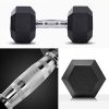 Dumbbell, Hex Rubber Dumbbell,Anti-Rolling Dumbbells