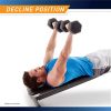 Exercise Utility Bench for Upright, Incline, Decline