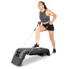 ProsourceFit Fitness Aerobic Deck Stepper with Resistance Band