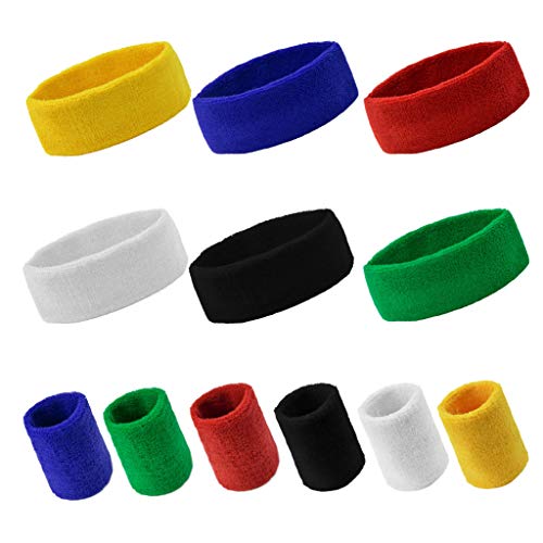 Yookat 12PCS Sports Wristbands for Men and Woman Sports