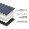 SNAILAX Memory Foam Massage Mat with Heat