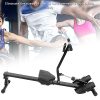Foldable Rowing Machine with LCD Monitor, Heavy Duty Steel Frame