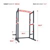 Sunny Health & Fitness Power Zone Strength Rack Power Cage SF-XF9925 - Ideal for Serious Strength Training