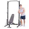 Body Champ Launch Bench Set with 2-Piece Power Rack