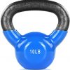 ZHERMAO 10lb Kettlebell Weights Vinyl Coated Kettle Bell