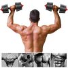Vlemua US in Stock, Adjustable Dumbbells,88 Lbs Weight Set