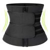 Neoprene Sauna Waist Trainer Corset Sweat Belt with 2 Straps