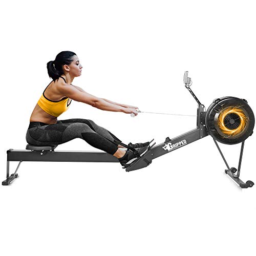 Rowing Machine - Home Gym Equipment with 10 Levels Air Resistance