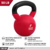 Kettlebell Weights Vinyl Coated Iron by Day 1 Fitness