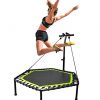 48" Foldable Mini Trampoline Fitness Rebounder