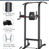 MaxKare Power Tower Pull Up Bar Dip Station Strength Training