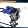 Get Organized and Lift Right with the Marcy Compact Dumbbell Rack for Home Workouts
