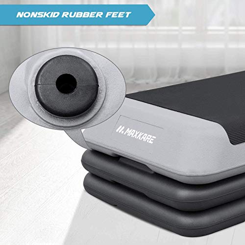 MaxKare Exercise Step Platform Adjustable Workout Aerobic Stepper