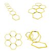 GOOGIC Hexagon Agility Speed Rings, Training Ladder Set