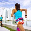 Nathan 5k Running Fitness Belt, Black/Coral