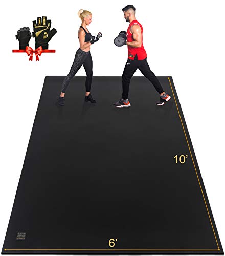 GXMMAT Extra Large Exercise Mat 10'x6'x7mm