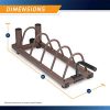 Steelbody Horizontal Plate and Olympic Bar Rack – Effortless Weight Management for a Powerful Training Experience
