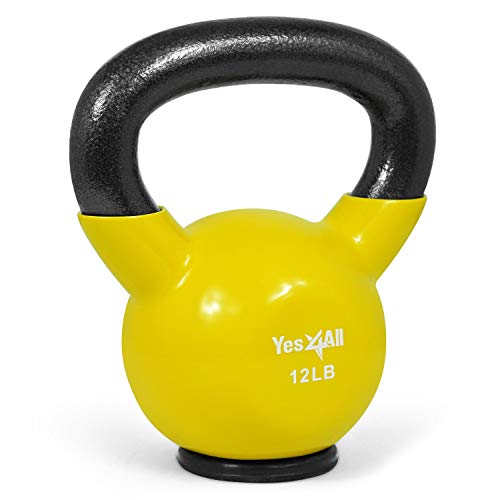Yes4All Vinyl Coated Kettlebells – Weight Available