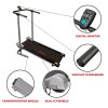 Sunny Health & Fitness Manual Walking Treadmill with LCD Display