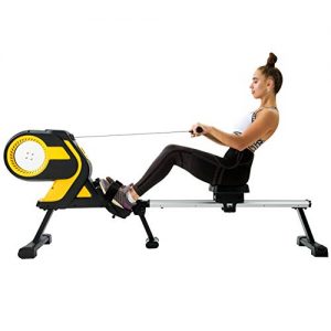 WSHA Folding Magnetic Rowing Machine with LCD Monitor
