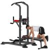 KINGC Adjustable Power Tower Dip Station Pull Up Bar Strength Training