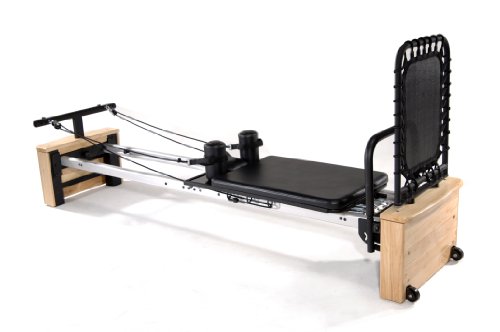 Pilates Reformer with Free-Form Cardio Rebounder Wood
