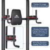MaxKare Power Tower Pull Up Bar Dip Station Strength Training