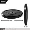 Day 1 Fitness Olympic Bumper Weighted Plate 2” For Barbells
