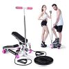 Step Fitness Machine with Resistance Bands & Waist Twisting