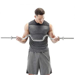 Marcy Triceps and Biceps Combo Curl Bar for 1-inch Weight
