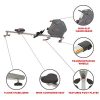 Sunny Health Magnetic Rowing Machine with 16 Resistance Levels for Full-Body Workout