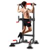 Yoleo Adjustable Power Tower Dip Station Pull Up Bar