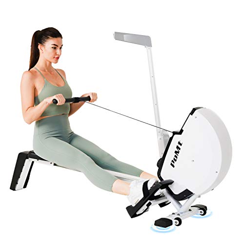 Foldable Magnetic Rowing Machine Indoor Rower with LCD Monitor