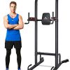 MaxKare Power Tower Pull Up Bar Dip Station Strength Training